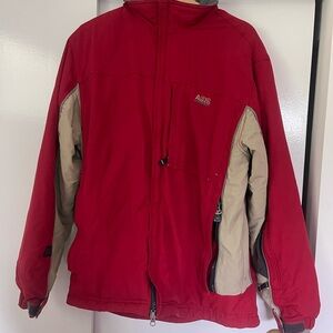 Abercrombie & Fitch Red Puffer Jacket